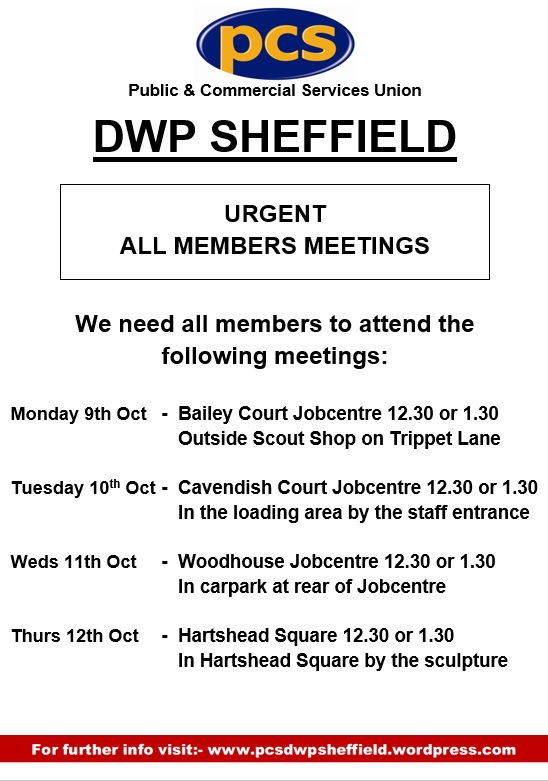 Whole Sheffield Branch Meeting Leaflet